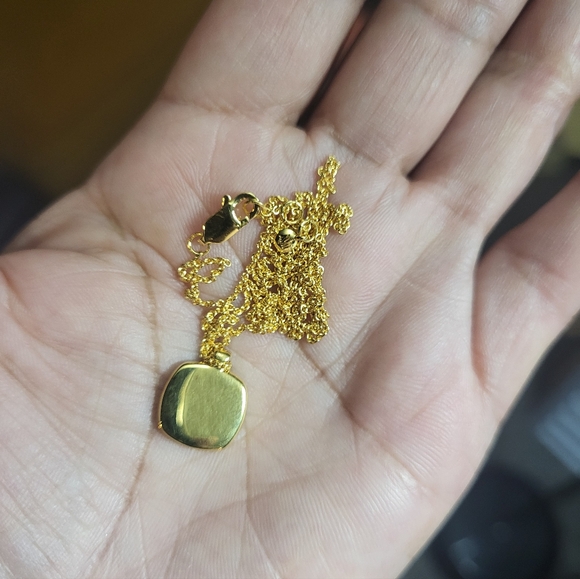 MONICA VINADER Gold Tiger's Eye Necklace. #82 - Picture 5 of 9